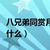 八兄弟同賞月打一字（八兄弟同賞月打一字是什么）