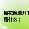 櫻花遍地開下一句（櫻花開頃刻散、零亂下句是什么）