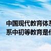 中國現代教育體系中初等教育是什么階段（中國現代教育體系中初等教育是什么）