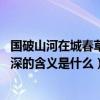 國破山河在城春草木深的含義是什么（國破山河在,城春草木深的含義是什么）