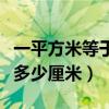 一平方米等于多少厘米多少米（一平方米等于多少厘米）