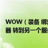 WOW（裝備 綁定戰網通行證 怎么可以把 東西 從一個服務器 轉到另一個服務器 求解答 ）