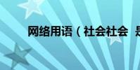 網絡用語(社會社會 是什么意思)