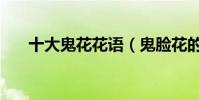 十大鬼花花語(鬼臉花的花語是什么)