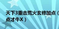 天下3重擊荒火玄修加點(天下3荒火怎么加點才牛X)
