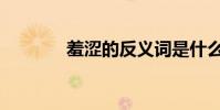 羞澀的反義詞是什么(精選)