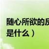 隨心所欲的反義詞是什么（隨心所欲的反義詞是什么）