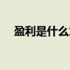 盈利是什么意思（盈利盈利是什么意思）