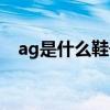 ag是什么鞋子牌子（ag是什么鞋子牌子）