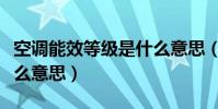 空調能效等級是什么意思(空調能效等級是什么意思)