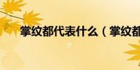 掌紋都代表什么(掌紋都代表什么啊)