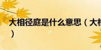 大相徑庭是什么意思(大相徑庭是什么意思?)