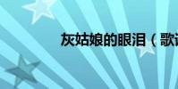灰姑娘的眼淚(歌詞謝謝)