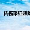 傳楊采鈺嫁陳金飛（楊采鈺娘家也是富豪）