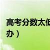 高考分數太低考什么大學（高考分數太低怎么辦）