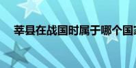 莘縣在戰國時屬于哪個國家(莘縣在線)