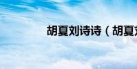 胡夏劉詩詩(胡夏劉詩詩)