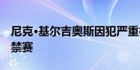 尼克·基爾吉奧斯因犯嚴重行為而被禁賽16周禁賽