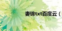 妻錦txt百度云(妻錦)