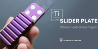 TiSliderPlatesTitaniumfidget滑塊有助于集中注意力等