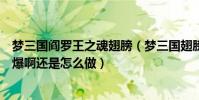 夢三國閻羅王之魂翅膀(夢三國翅膀魂歸羽和羅曼蒂克都哪爆啊還是怎么做)