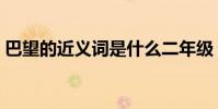 巴望的近義詞是什么二年級(巴望的近義詞)
