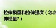 拉伸模量和拉伸強度(怎么換算拉伸強度為拉伸模量?)