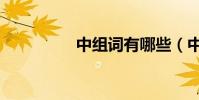 中組詞有哪些(中組詞)