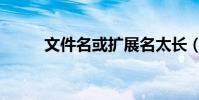 文件名或擴展名太長(怎么處理)