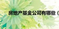 房地產基金公司有哪些(最好有排名)
