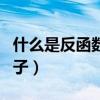什么是反函數舉個例子（什么是反函數舉個例子）