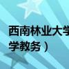西南林業大學教務系統登錄入口（西南林業大學教務）