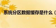 系統分區數據緩存是什么(系統分區軟件)