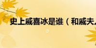 史上戚喜冰是誰(和戚夫人有什么關系)