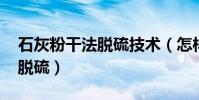 石灰粉干法脫硫技術(怎樣用石灰粉(CaO)脫硫)