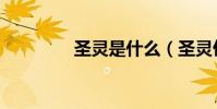 圣靈是什么(圣靈仙魔傳)