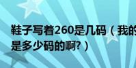 鞋子寫著260是幾碼(我的鞋子上寫的是260是多少碼的啊?)