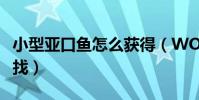 小型亞口魚怎么獲得(WOW小型亞口魚在哪找)
