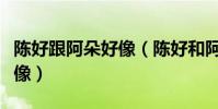 陳好跟阿朵好像(陳好和阿朵為什么長的那么像)