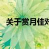 關于賞月佳對（請幫忙寫出一副賞月佳對）