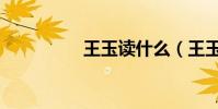 王玉讀什么(王玉珠簾)