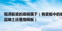 現澆板梁的底模屬于(有梁板中的板是什么意思是指現澆的混凝土還是指模板)