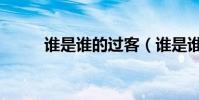 誰是誰的過客(誰是誰的誰珍珠)