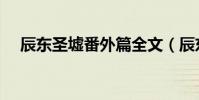 辰東圣墟番外篇全文(辰東圣墟番外篇)