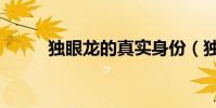獨眼龍的真實身份(獨眼龍相親)