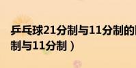 乒乓球21分制與11分制的區別(乒乓球21分制與11分制)
