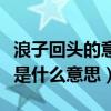 浪子回頭的意思是什么意思（誰知道浪子回頭是什么意思）