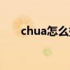 chua怎么拼讀（chua怎么拼音讀字）