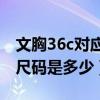 文胸36c對應的尺碼（內衣尺碼36C換成文胸尺碼是多少）