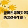 魔獸世界屠夫武器（魔獸爭霸DOTA中的屠夫應該出什么樣的裝備最牛逼）